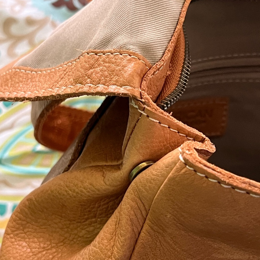 American Leather Co. Women's Tan Leather Backpack - Picture 6 of 12